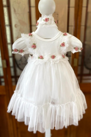 Vintage Tulle Romper Dress