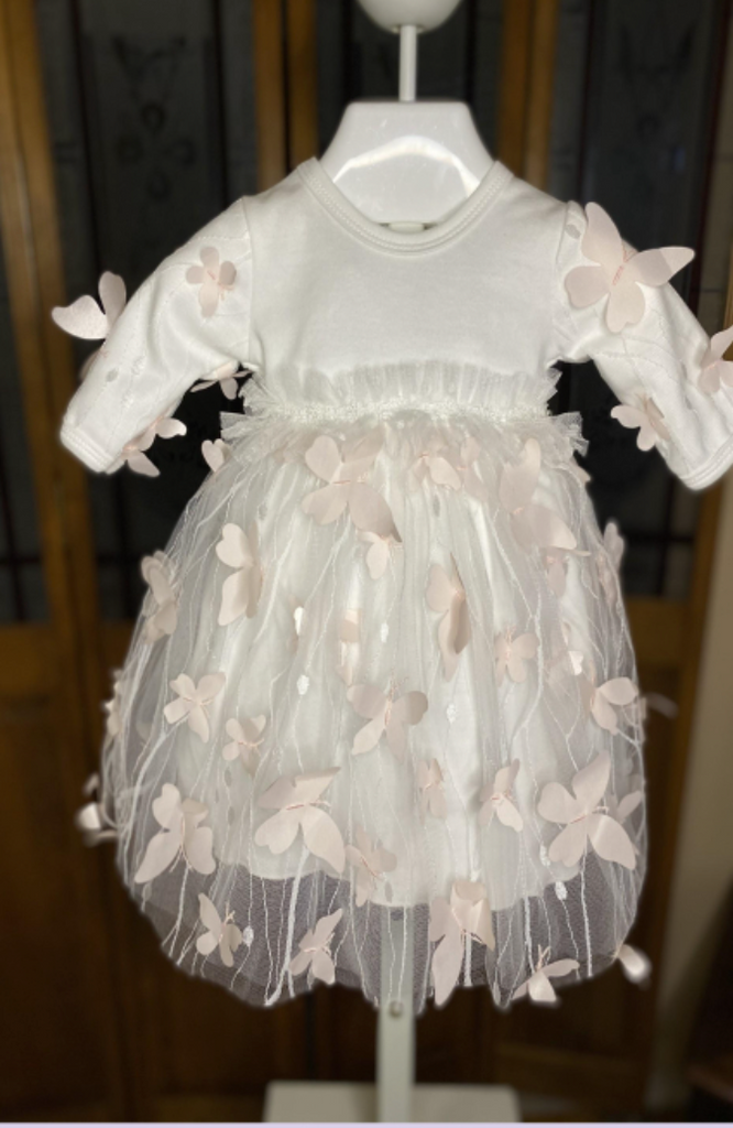 BeBe Gabrielle Butterfly Gown