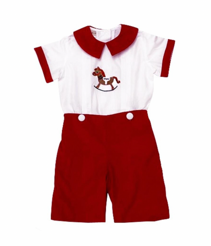 Boys Rocking Horse Romper