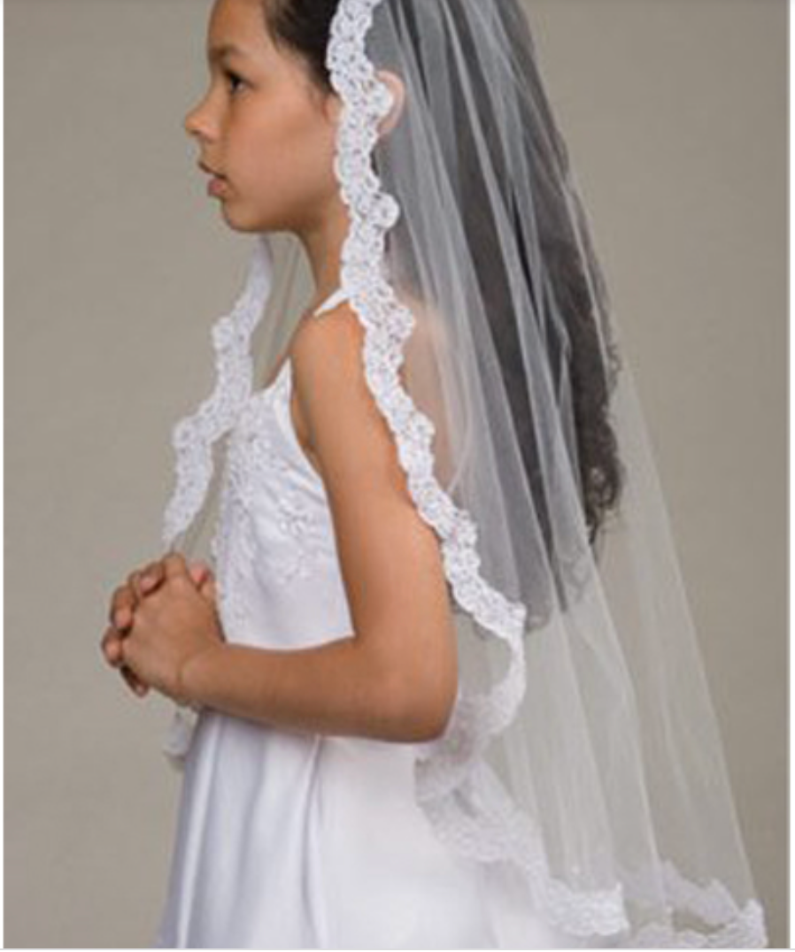 French Alencon Lace Veil