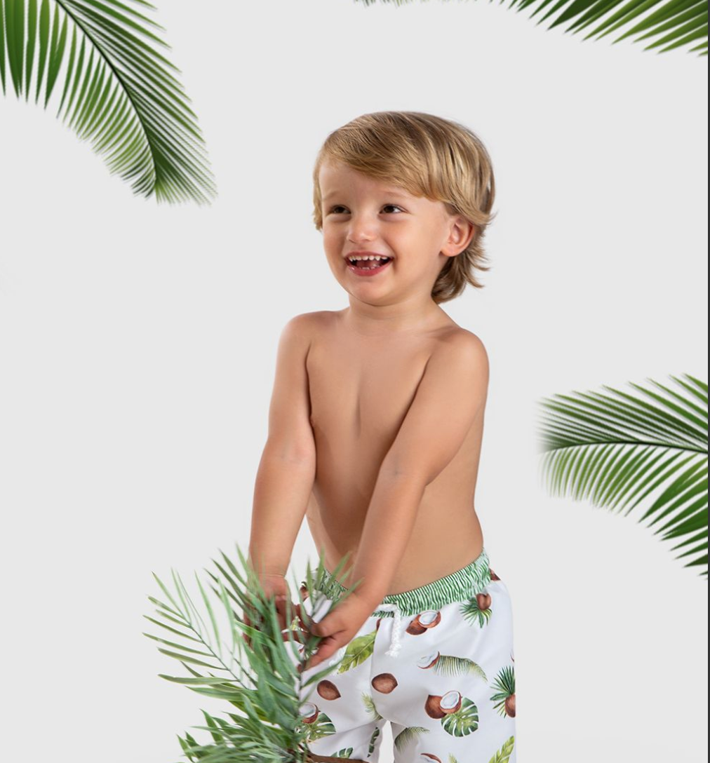 Meia Pata Boy's Coconut Trunks