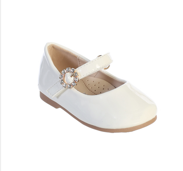 Ivory Patent Mary Janes