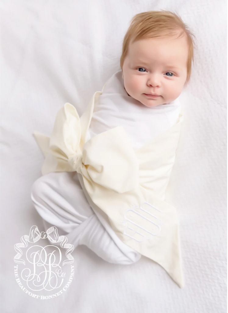 Swaddle Bow in Palmetto Pearl