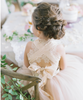 Lace Back Flower Girl Dress