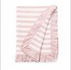 Pink Stripe Stroller Blanket