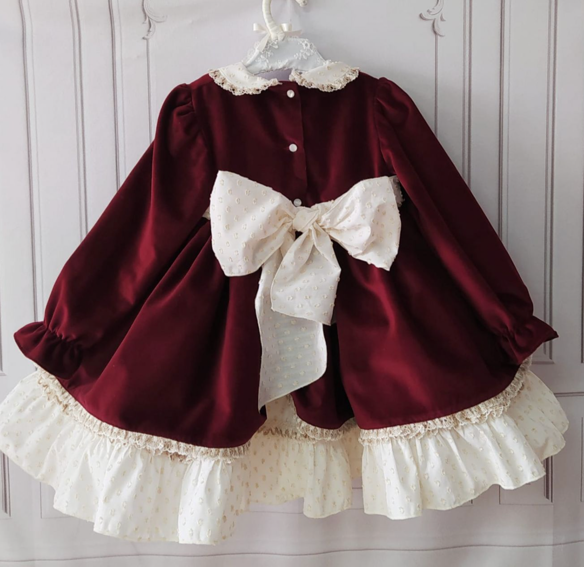 Sonata Burgundy Velvet Dress