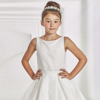 white christmas dresses MD1983 Macis Design Communion or Flower Girl Dress 7.5 / Ivory / Full Length main image 0