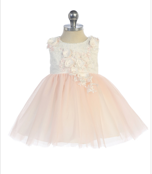 Infant Pink Flower Dress