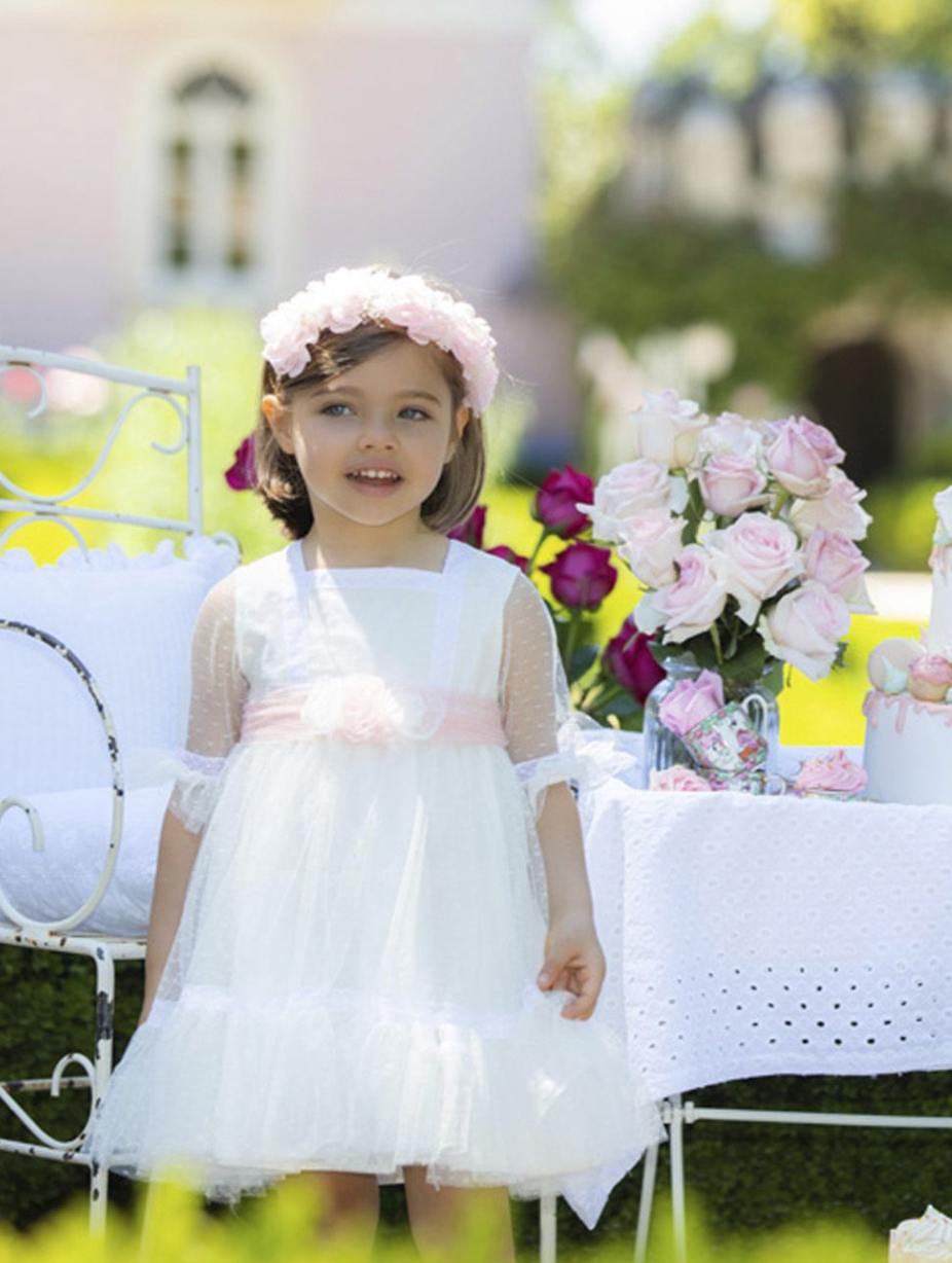 Tulle Off White Dress