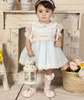 Smocked Baby Blue Dress