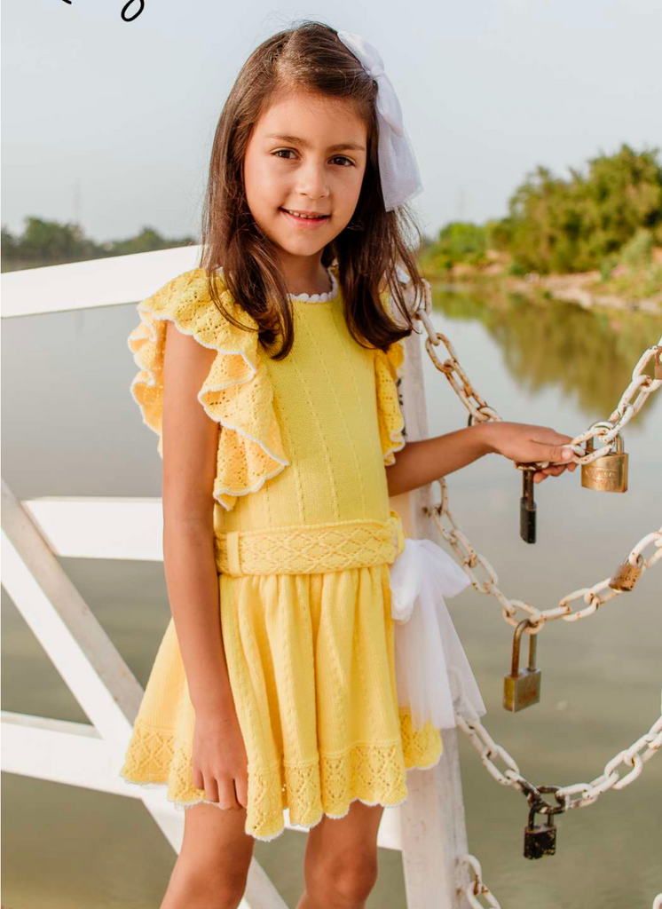 Yellow Knit Dress