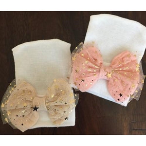 Cradle Cuties Starry Bow Hat