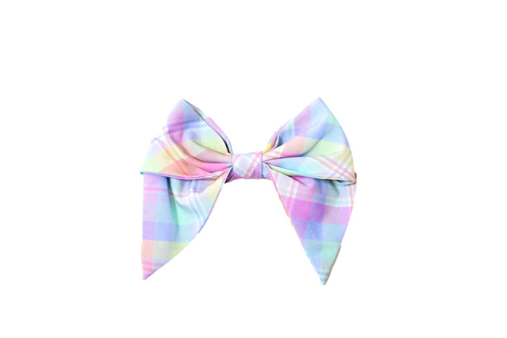 Classic Bow Pastel Plaid