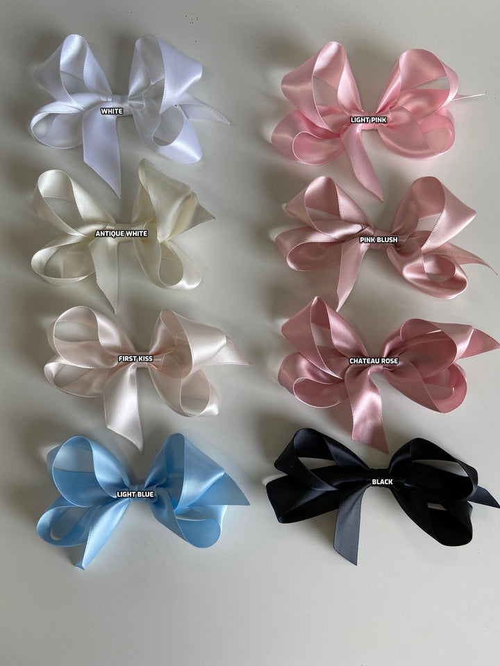 Mini Satin Bow Clip