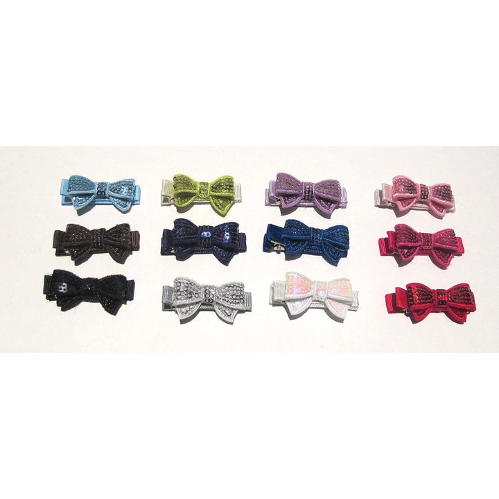 Sequin Bow Clip