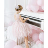 Luna Celine Dress In Rose flower girl beaded pink