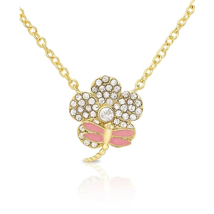 Lily Nily CZ Flower Necklace