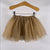 Pleated Skirt with Gold Sparkle Hearts