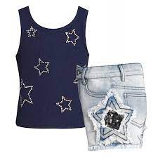 Rhinestone Star Tank Top