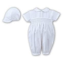 Sarah Louise White Romper And Hat