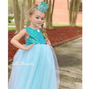 Belle Threads Royal Sparkle Princess Snowflake Dress