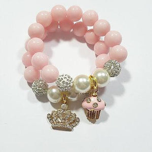 Heart Me Pink Pearl Bracelets