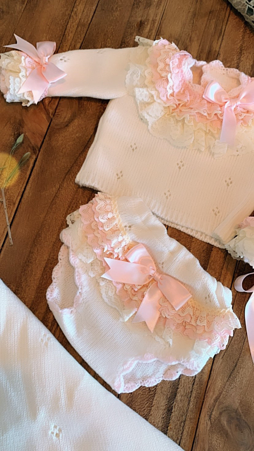 Pink and Cream Blanket