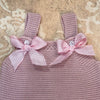 Mauve Knit Overall