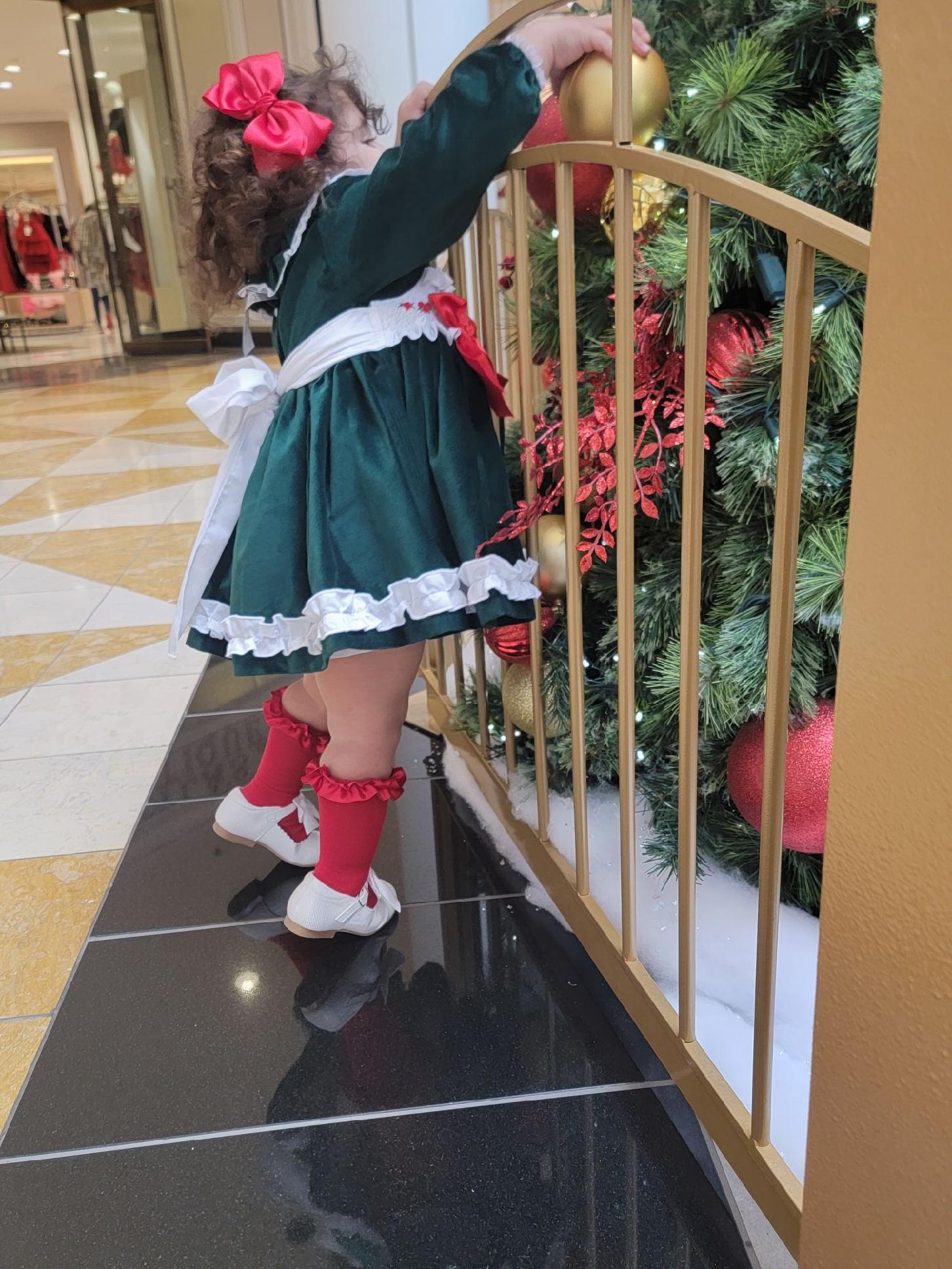 Emerald Velvet Dress