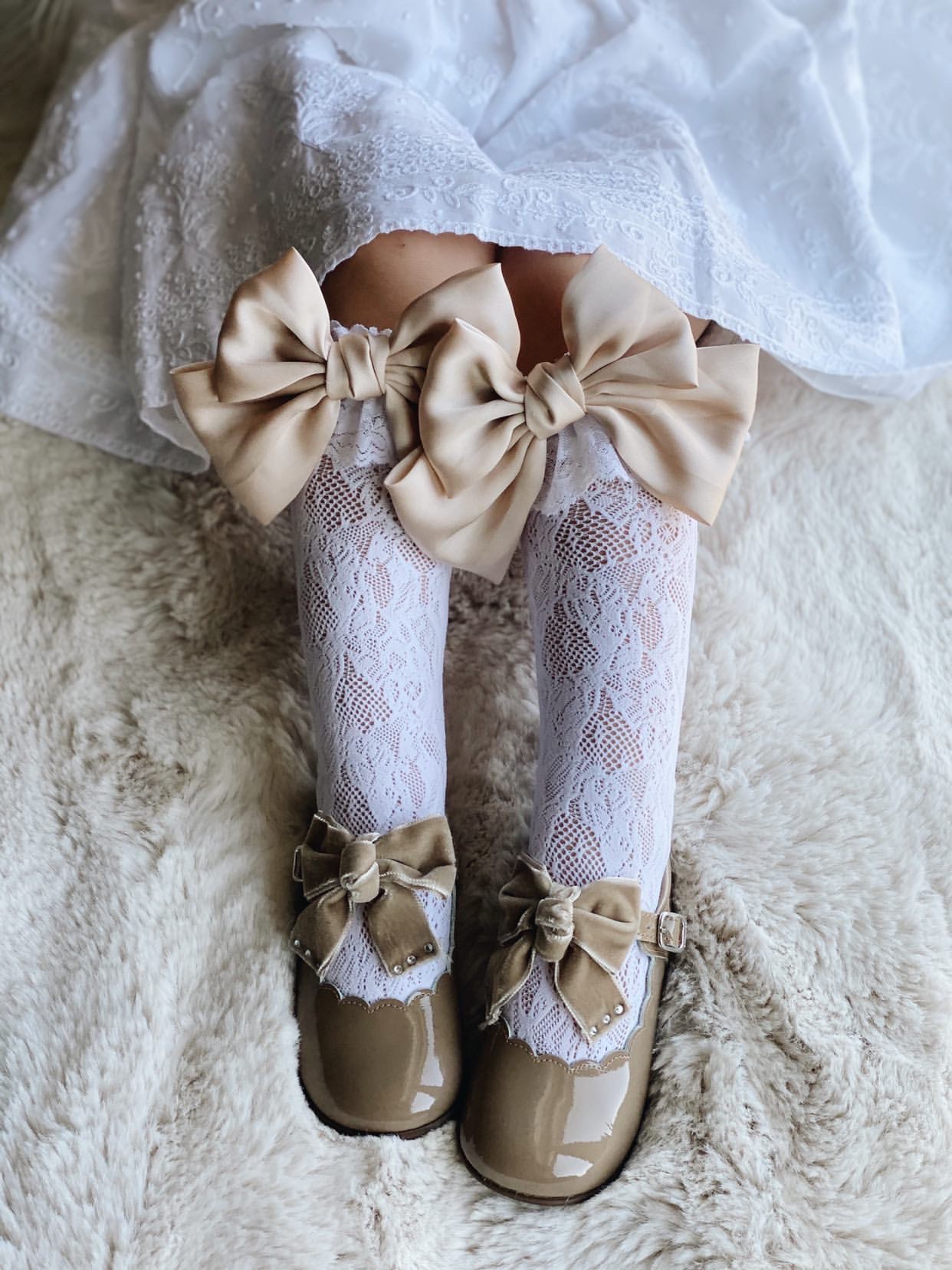 Lace Sock with Bow