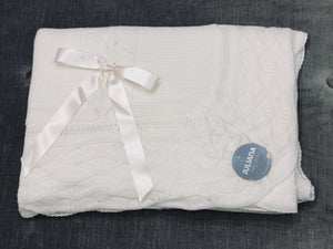 Juliana Knit Ivory Blanket