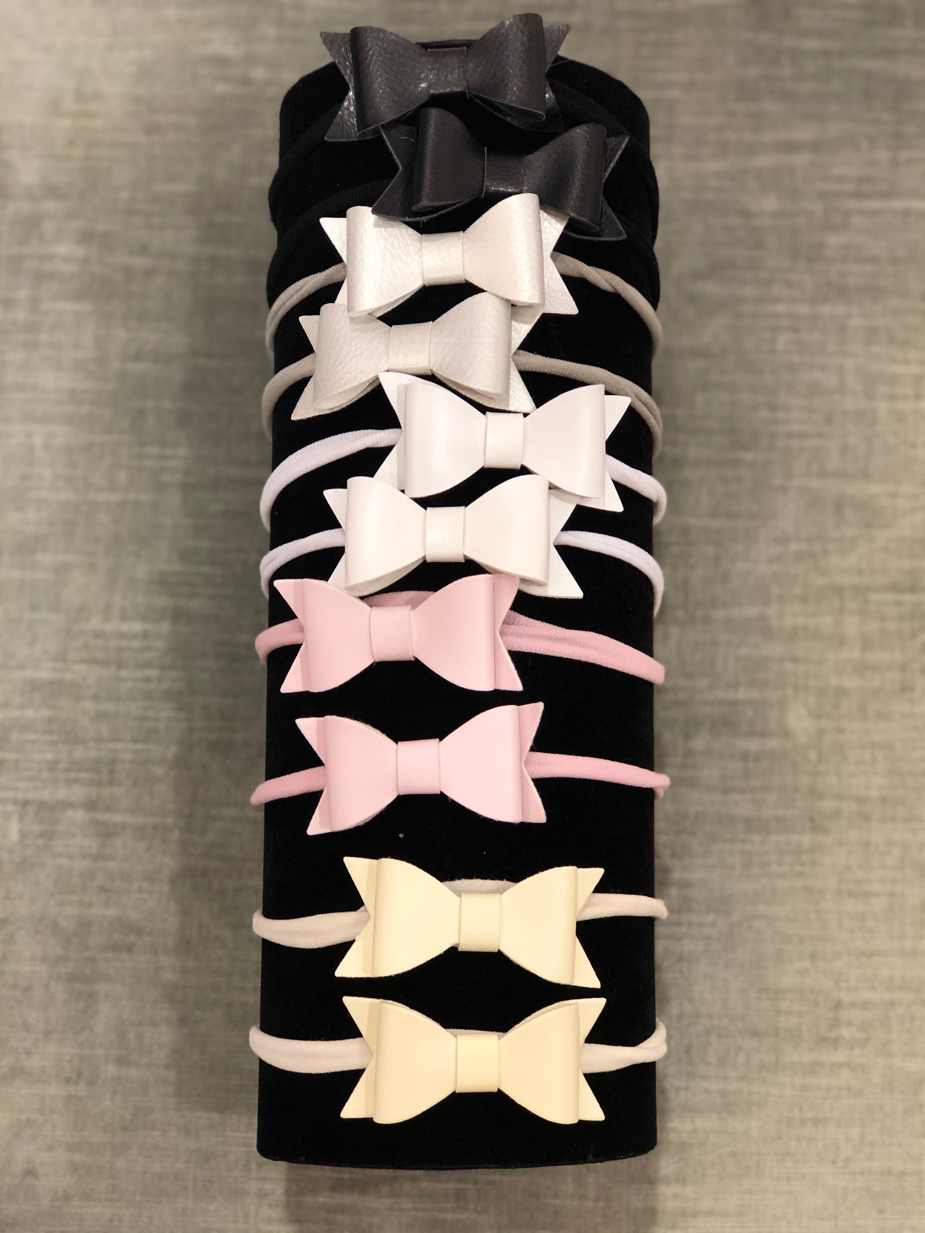 Pleather Bow Baby Headband