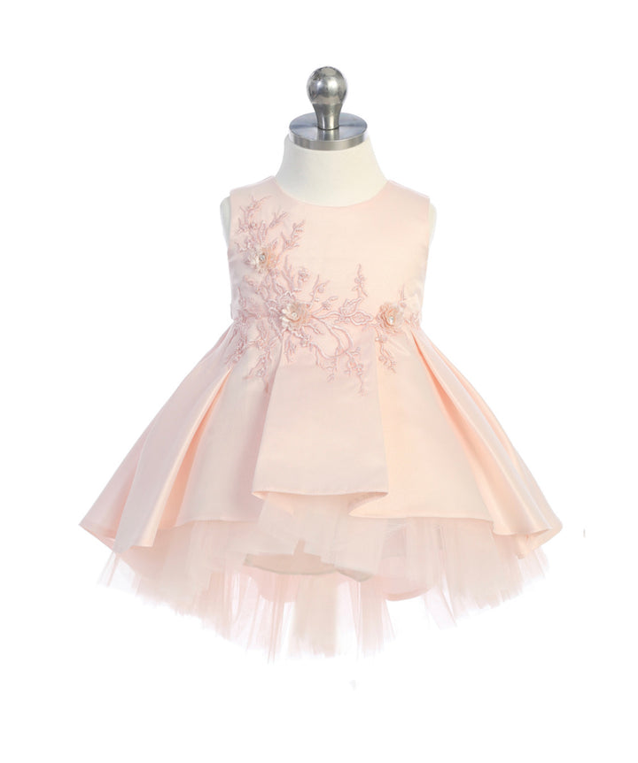 Infant Satin High Low Dress