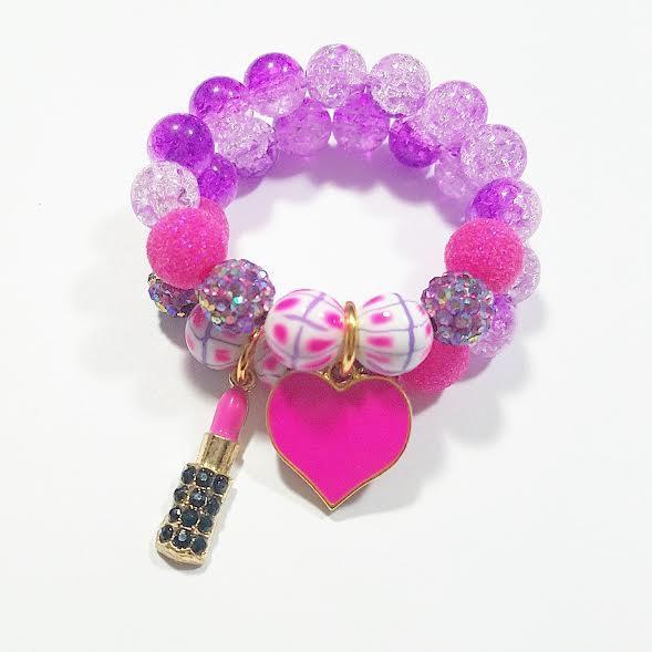 Heart Me Purple Party Bracelets