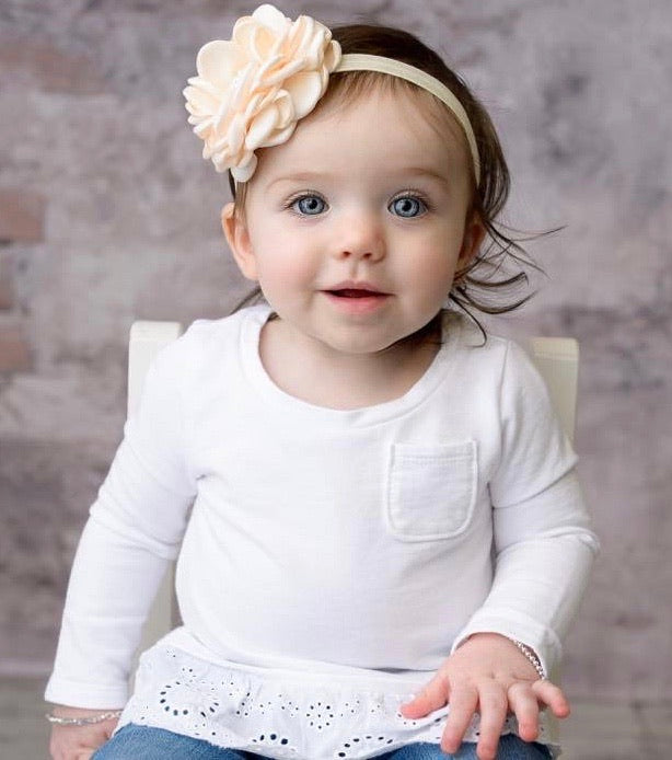 Casablanca Fleur Elastic Headband