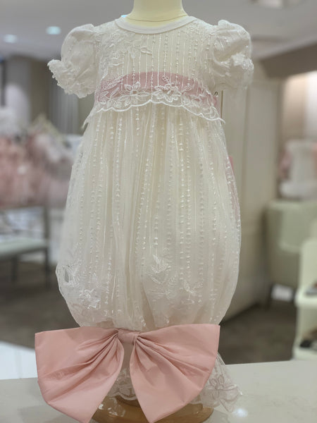 Infant Gown with Oversized Bow
