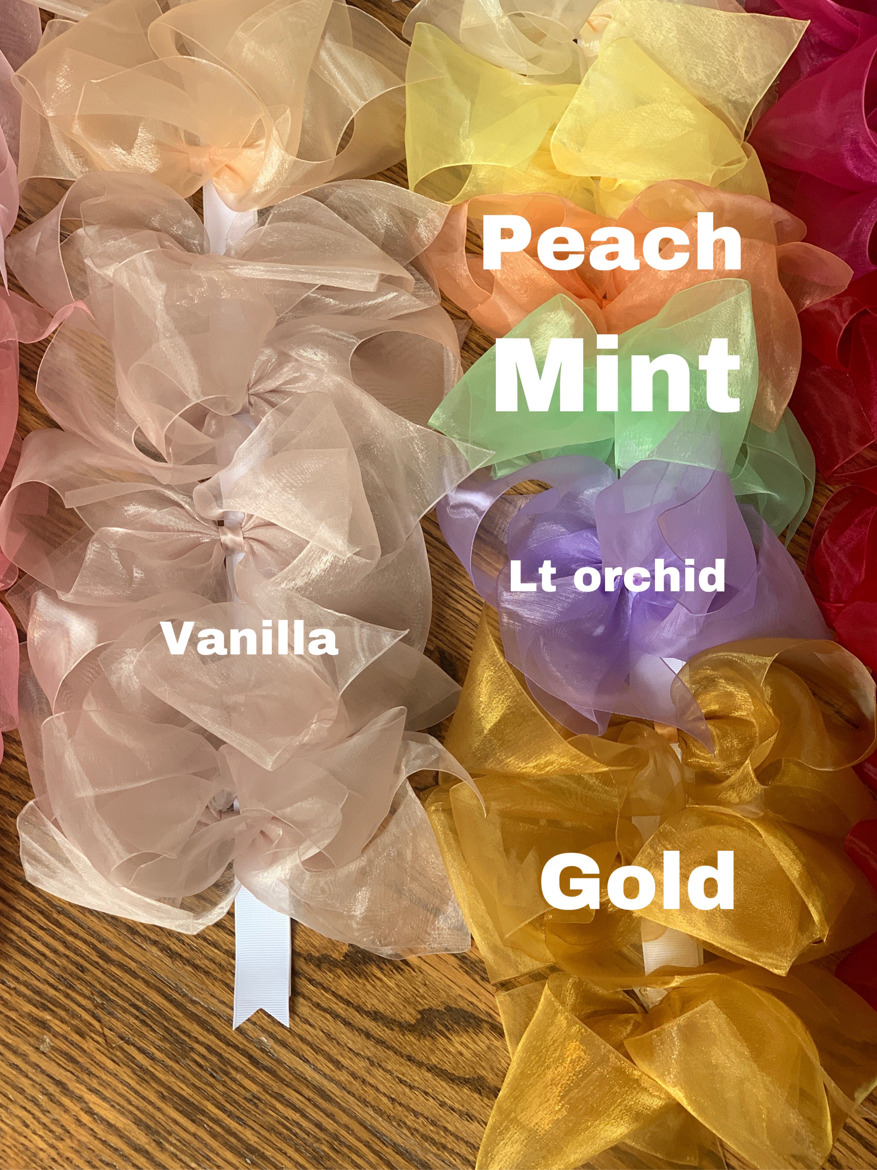 Super Jumbo Organza Sheer Bow