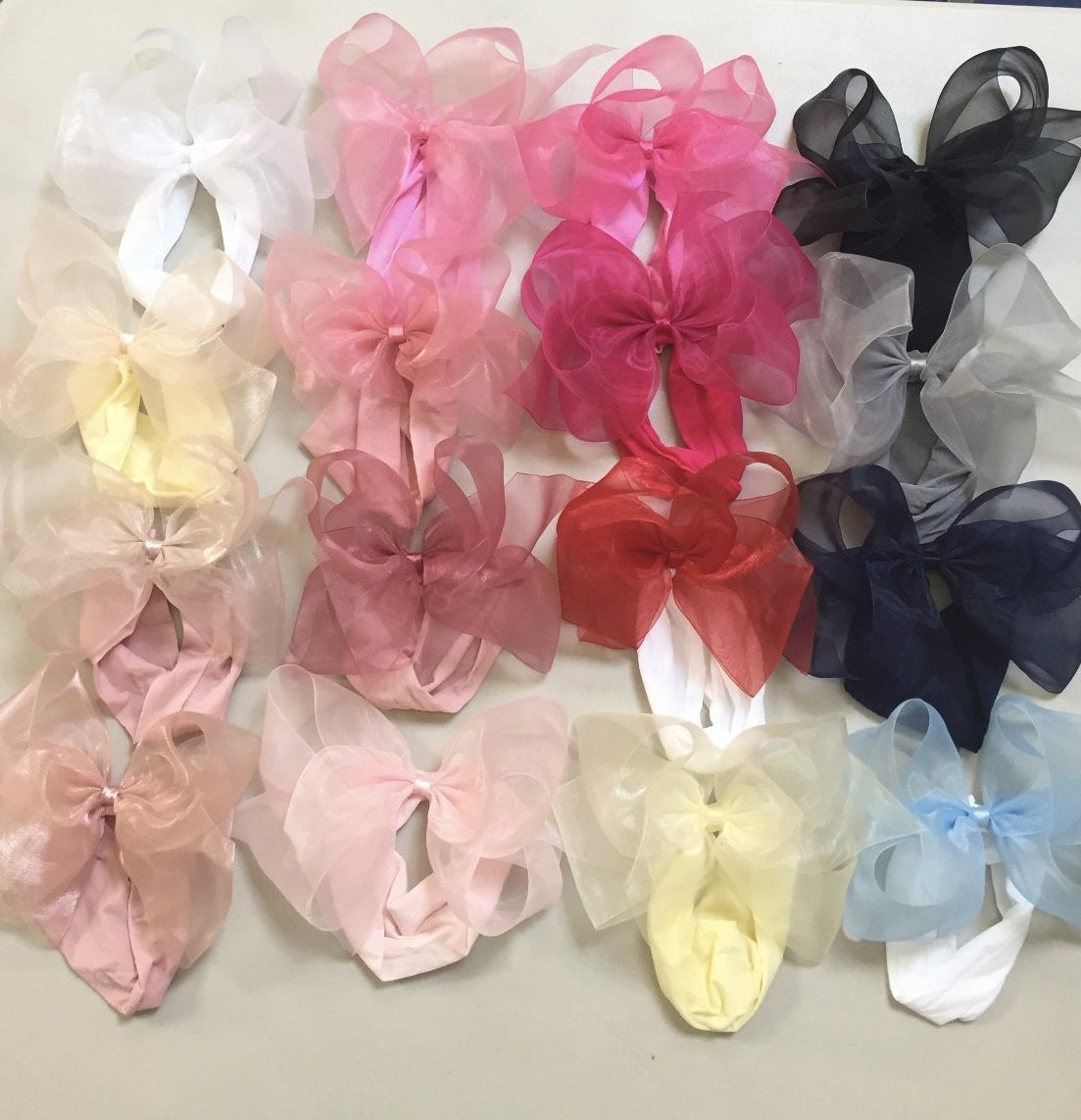 Super Jumbo Organza Sheer Bow Headband