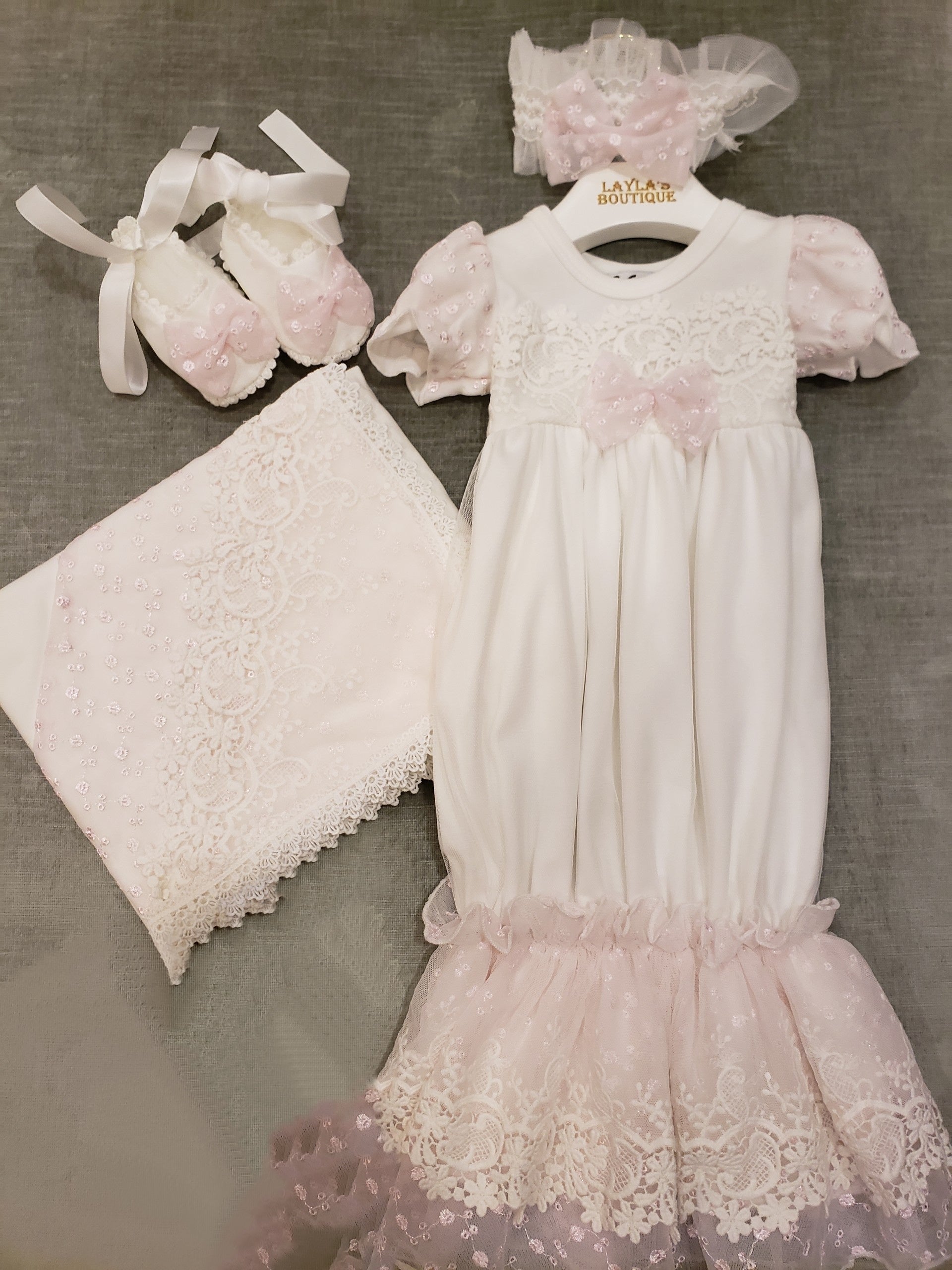 Antique White Layette Blanket