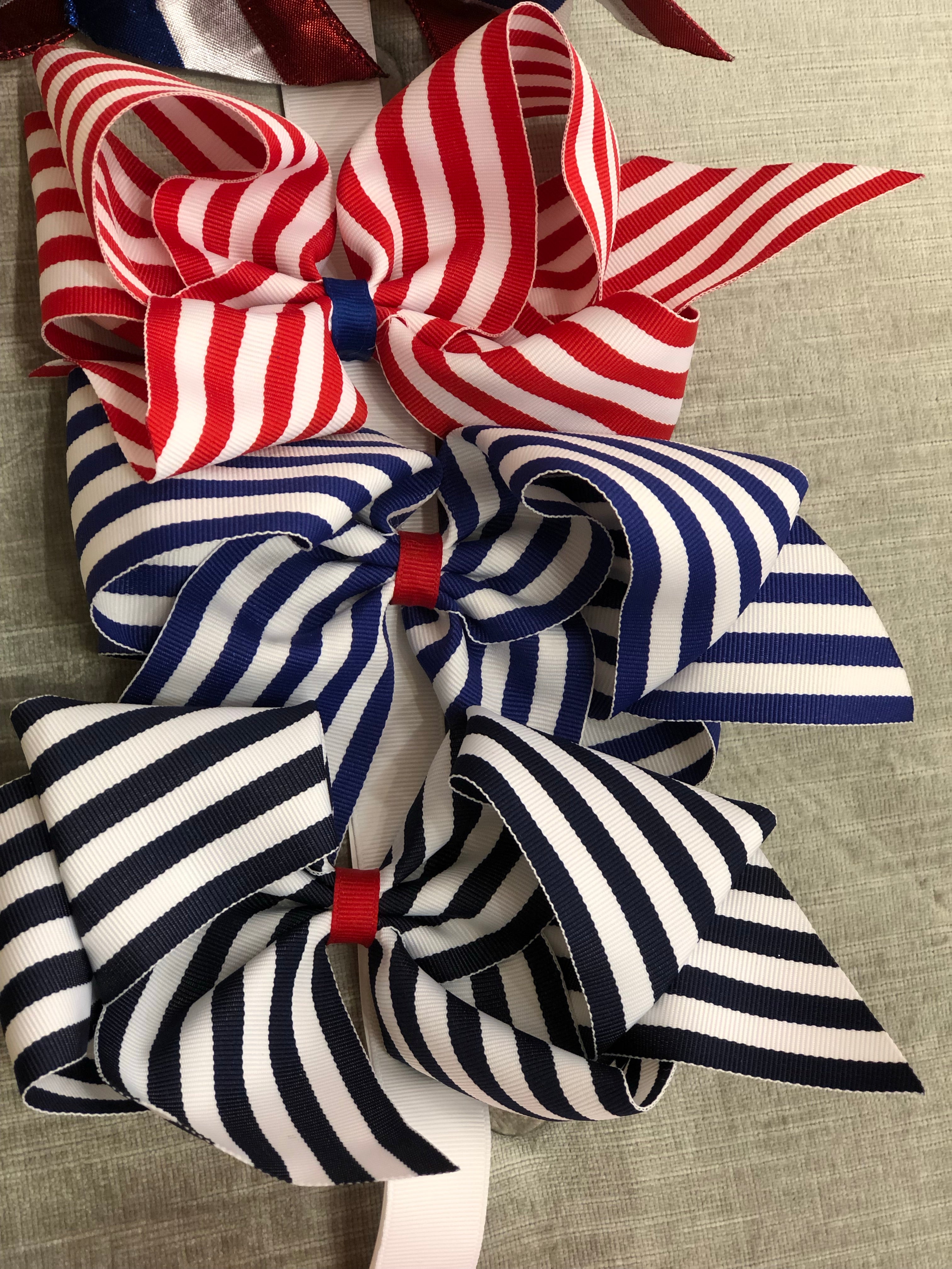 Patriotic Print Bows