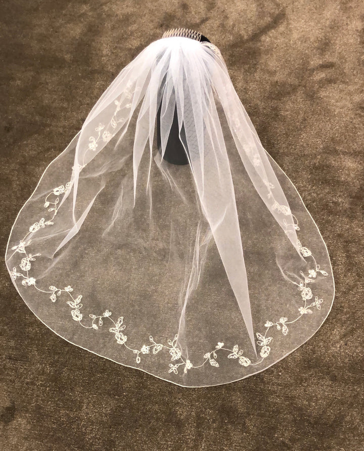 Luxury Embroidered Veil