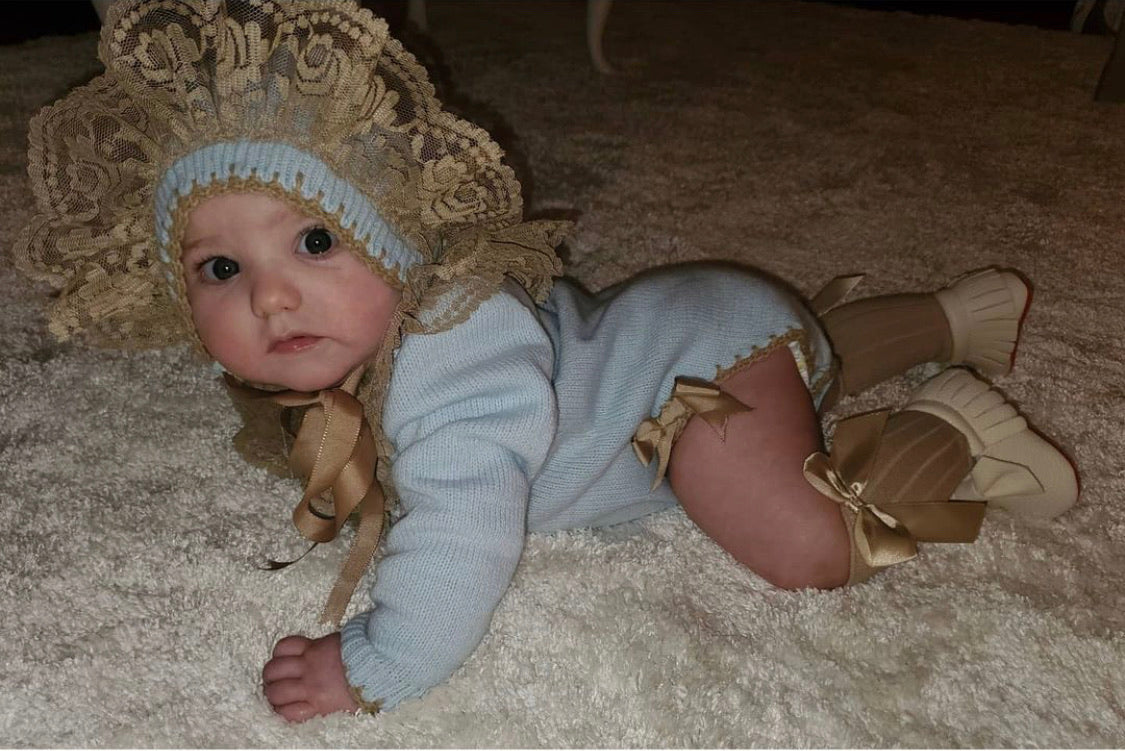 Onesie Knit and Bonnet