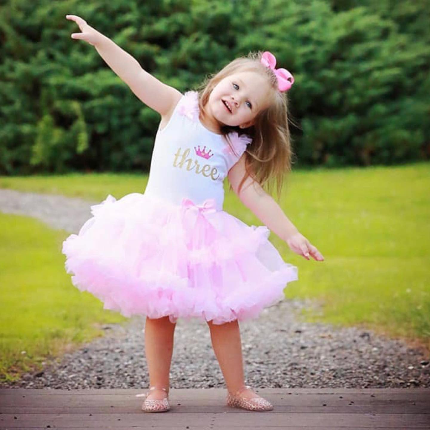 Popatu Script Birthday Number Dress