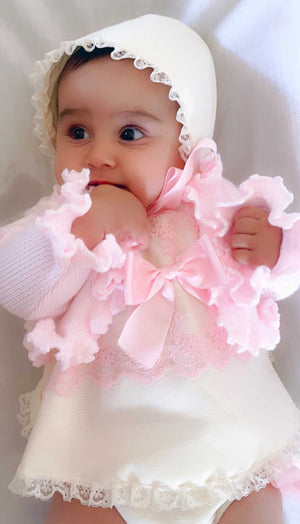 Baby Girl Pink Dress & Jacket