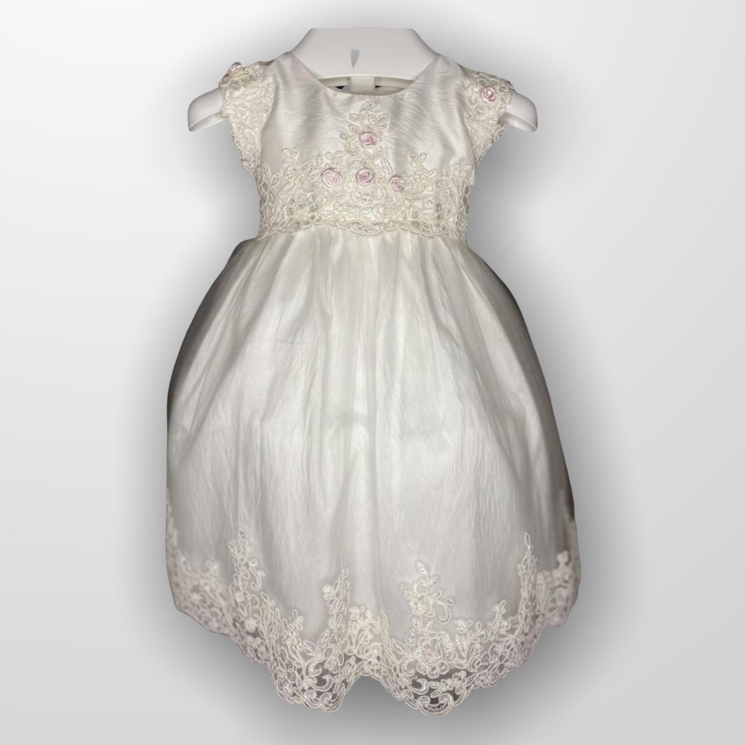 Dupioni Christening Gown