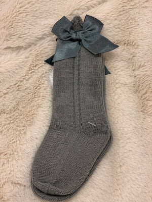 Juliana Knit Dark Grey Socks