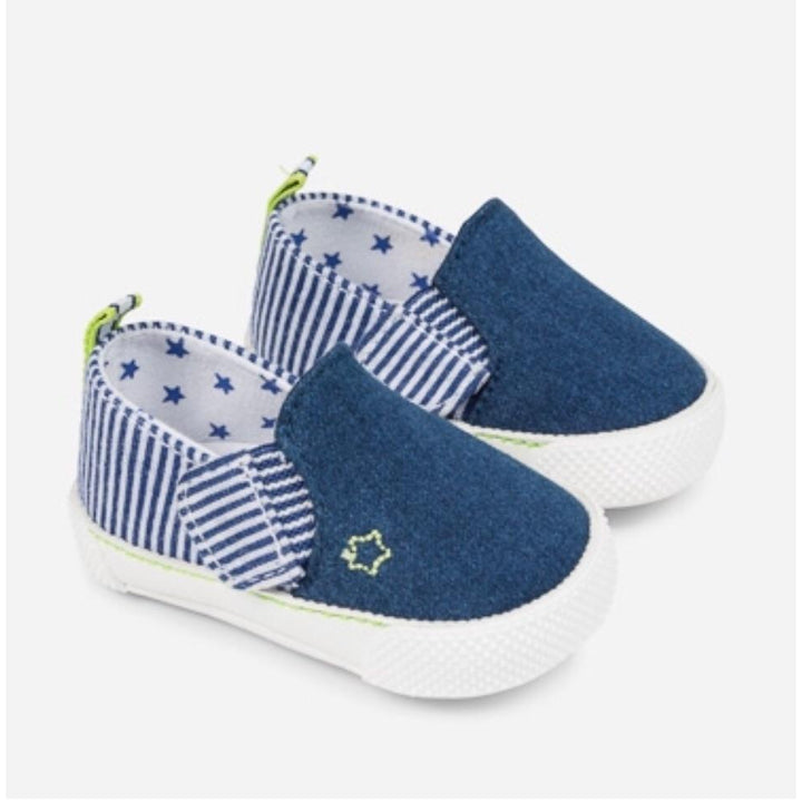 Boy Denim Crib Shoes