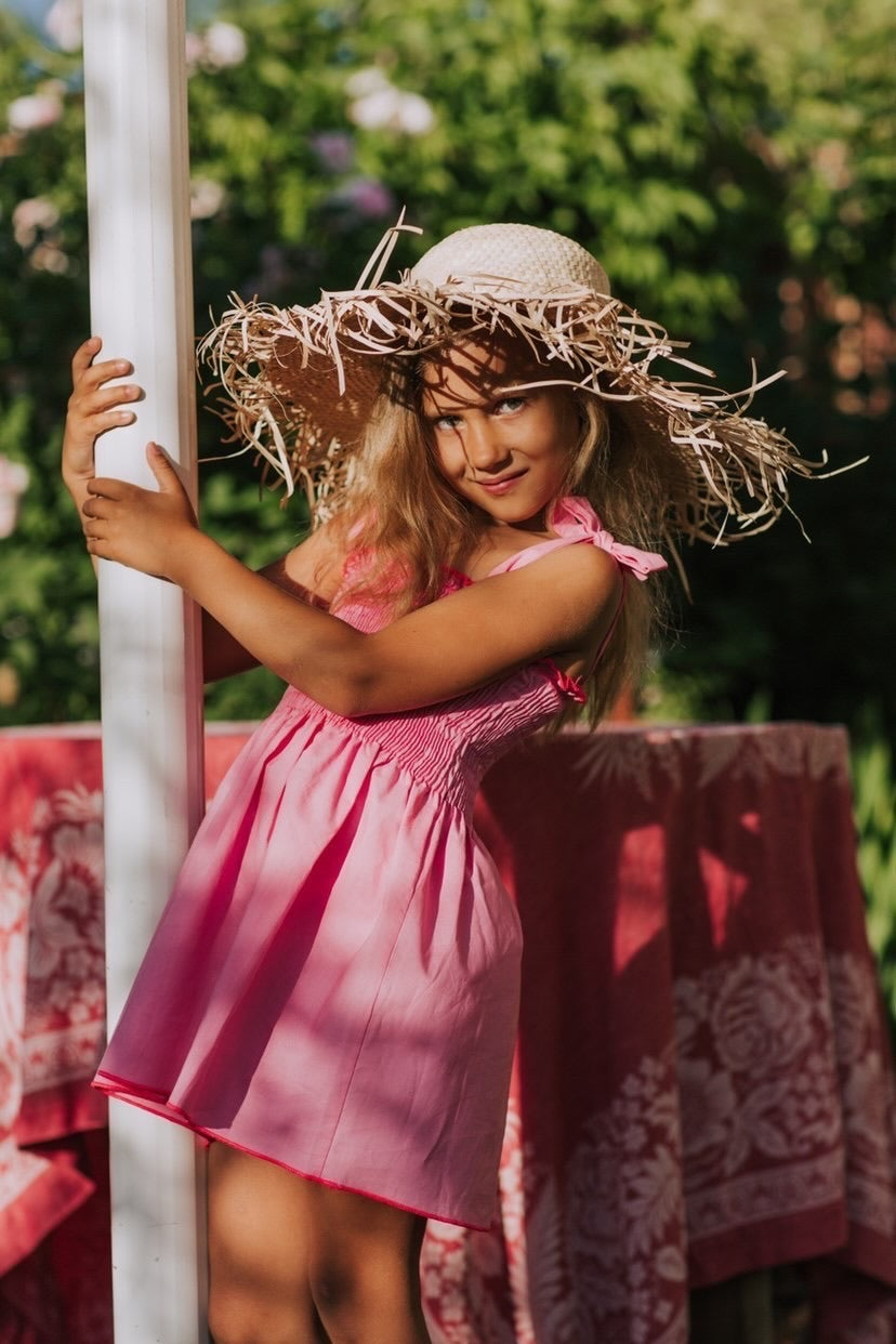 Piccoli Berry Smocked Dress
