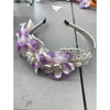 Lilac and Ivory Flower Headband