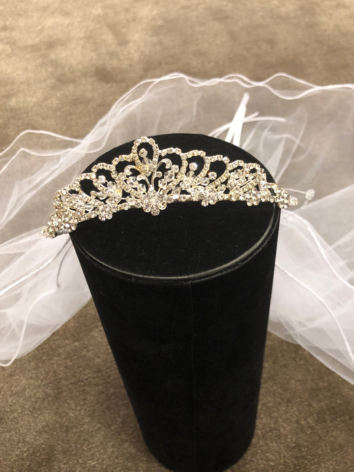 Crystal Tiara Veil